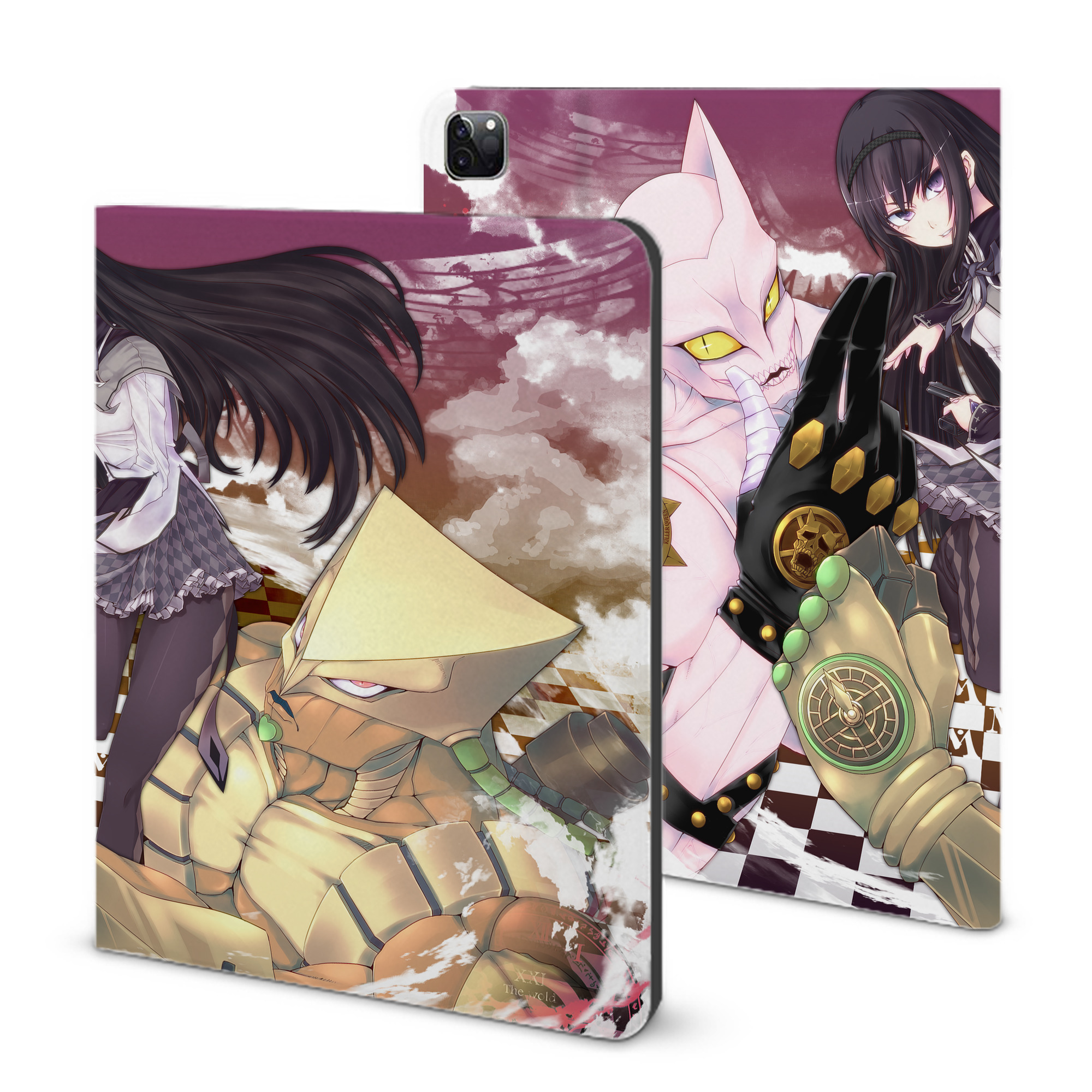 （画像用） ジョジョの奇妙な冒険 JoJo's Bizarre Adventure IPad ケース ブック型 PUレザー TPU 耐衝撃 軽量 薄型 ペン収納なし 全面保護 IPad 各モデル対応